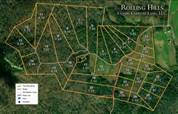 tract layout map for Rolling Hills Tract 15, 4.78 acres for sale in Wayne County, Kentucky