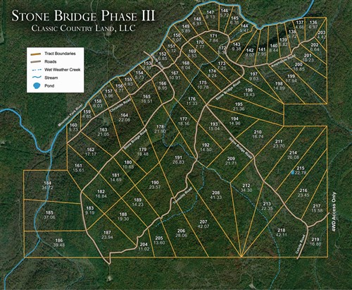 Tract layout map for Stone Bridge Phase III Tract 175 in LatimerHaskell County, Oklahoma