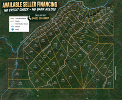 tract layout map for Stone Bridge Phase III Tract 149, 5.89 acres for sale in LatimerHaskell County, Oklahoma