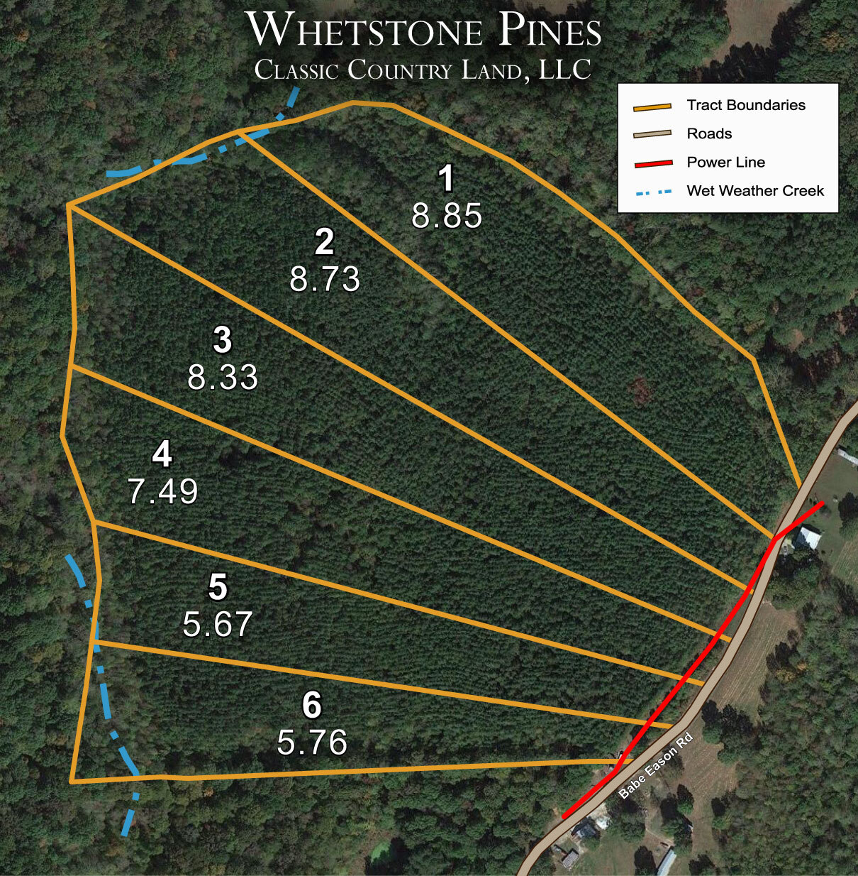 Plat map for Whetstone Pines in Decatur County, Tennessee