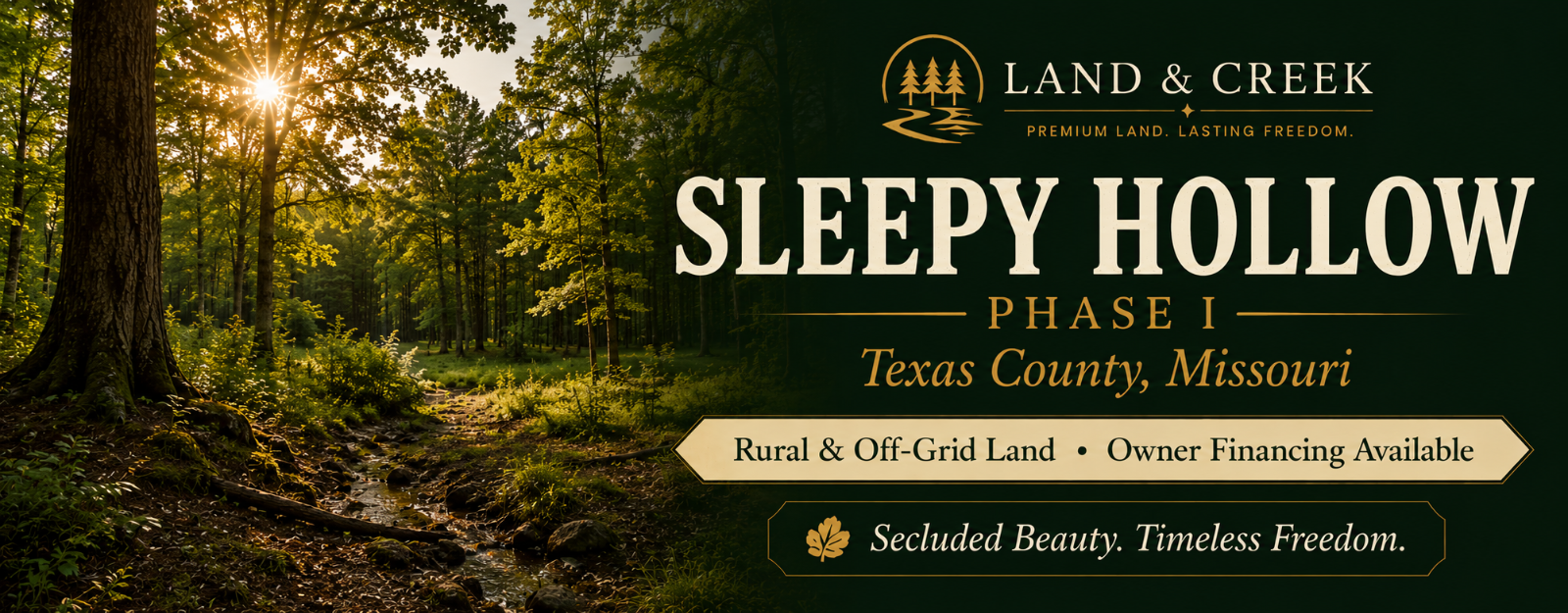 Sleepy Hollow Phase I rural land in Missouri