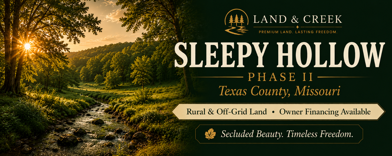 Sleepy Hollow Phase II rural land in Missouri